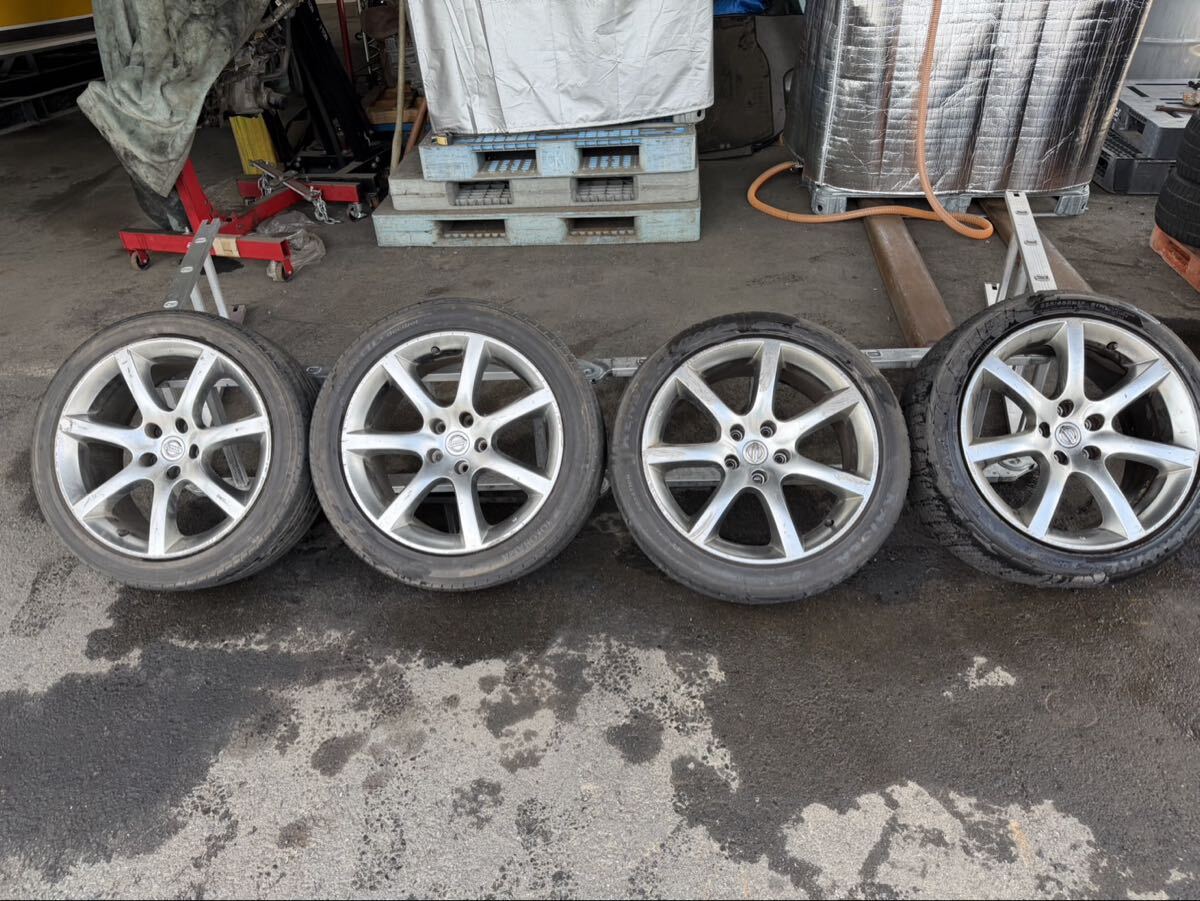 希少 無修正 日産 BNR34 R34 スカイライン GTR 純正ホイール 鍛造 RAYS