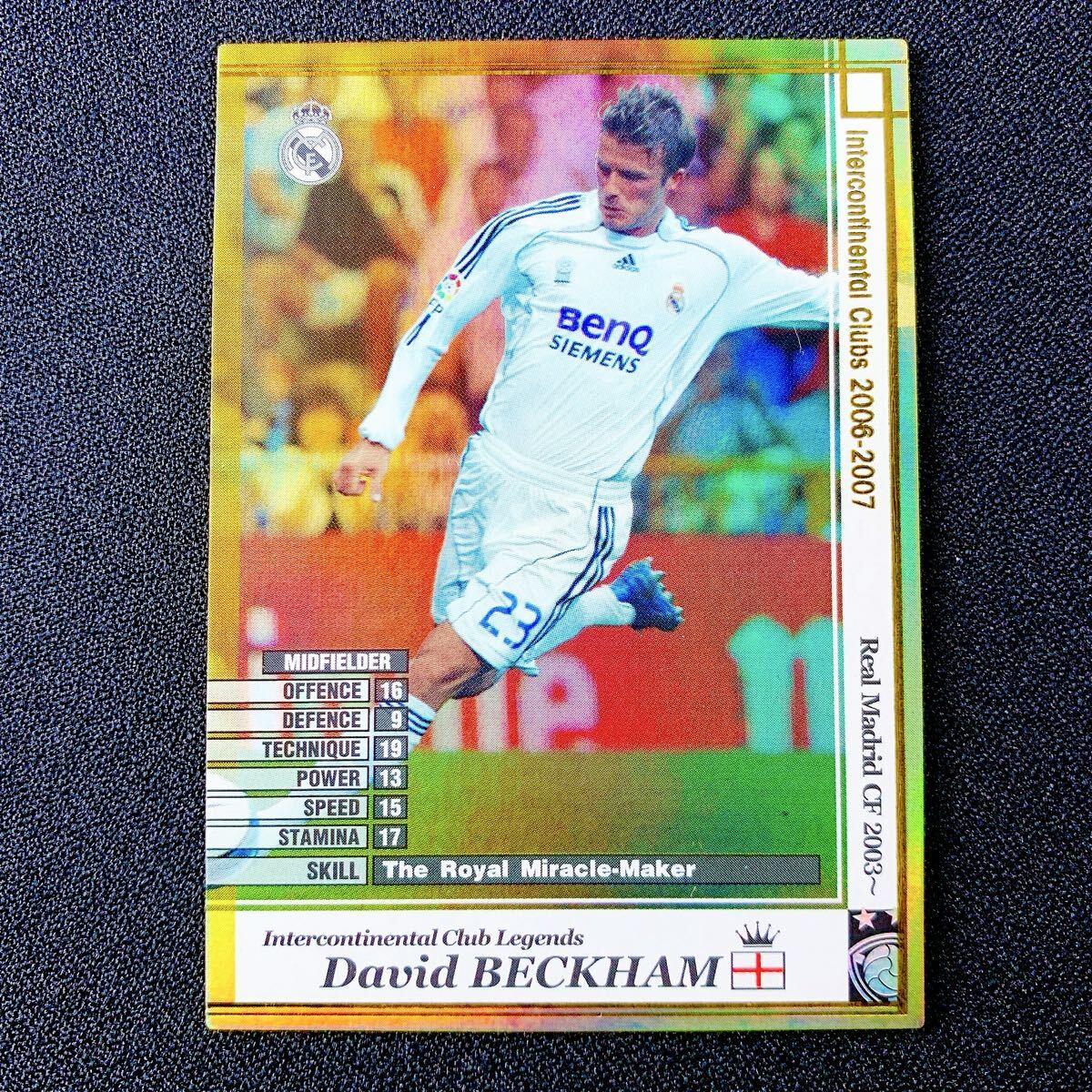 未使用に近い】Panini 2020-21 MOSAIC LaLiga SOCCER DAVID BECKHAM