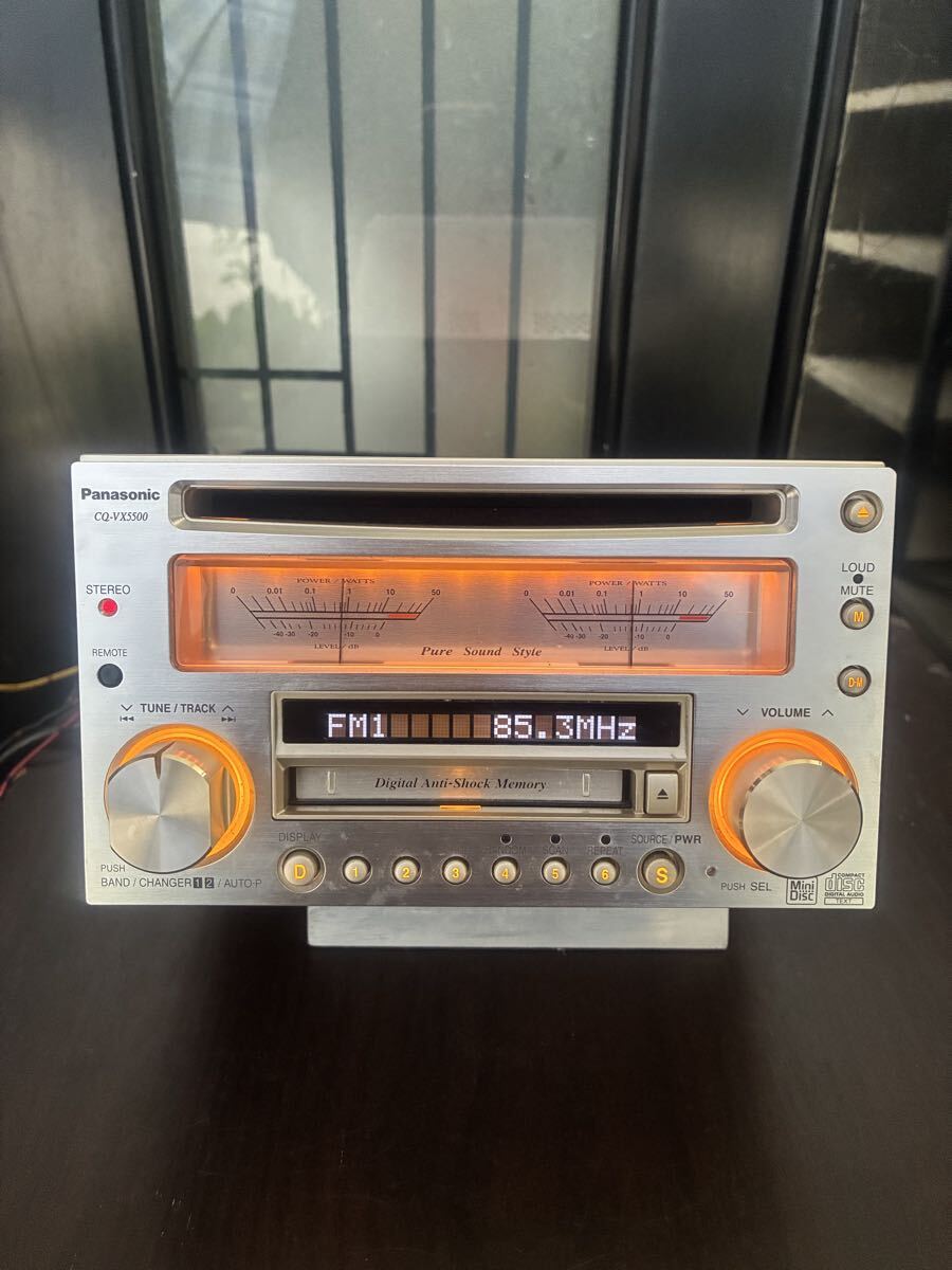 パナソニックCQ-VX5500K限定品ブラック アナログメーターCD/MDカー