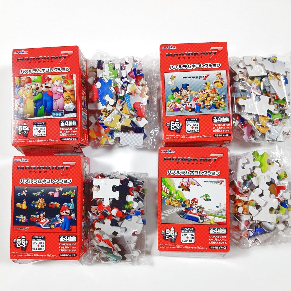 □中古・完成品・額入り□ジグソーパズル□スーパーマリオカート□1000