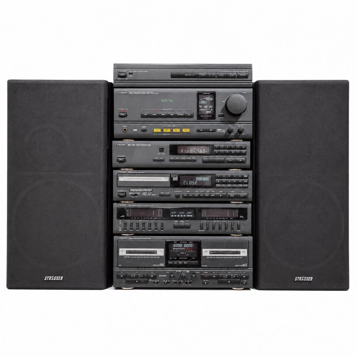 AIWA STRASSER カセット コンポ スピーカー チューナー アンプ TX-SF1