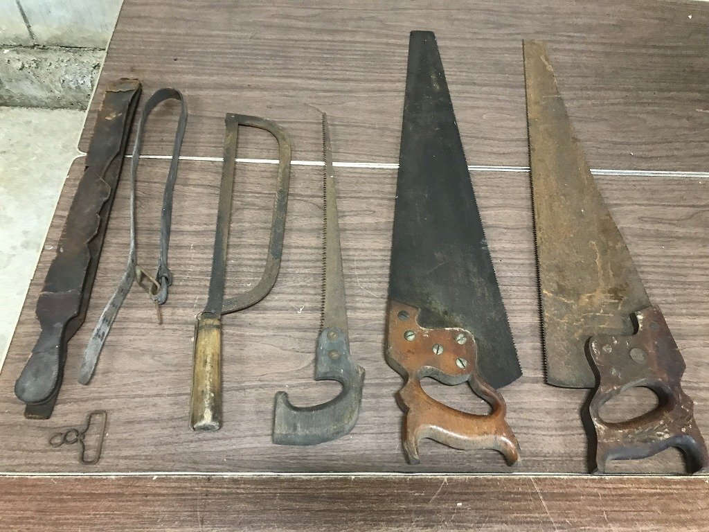 昔のノコギリ アンティーク 骨董 のこぎり 鋸 大型のこぎり 大型