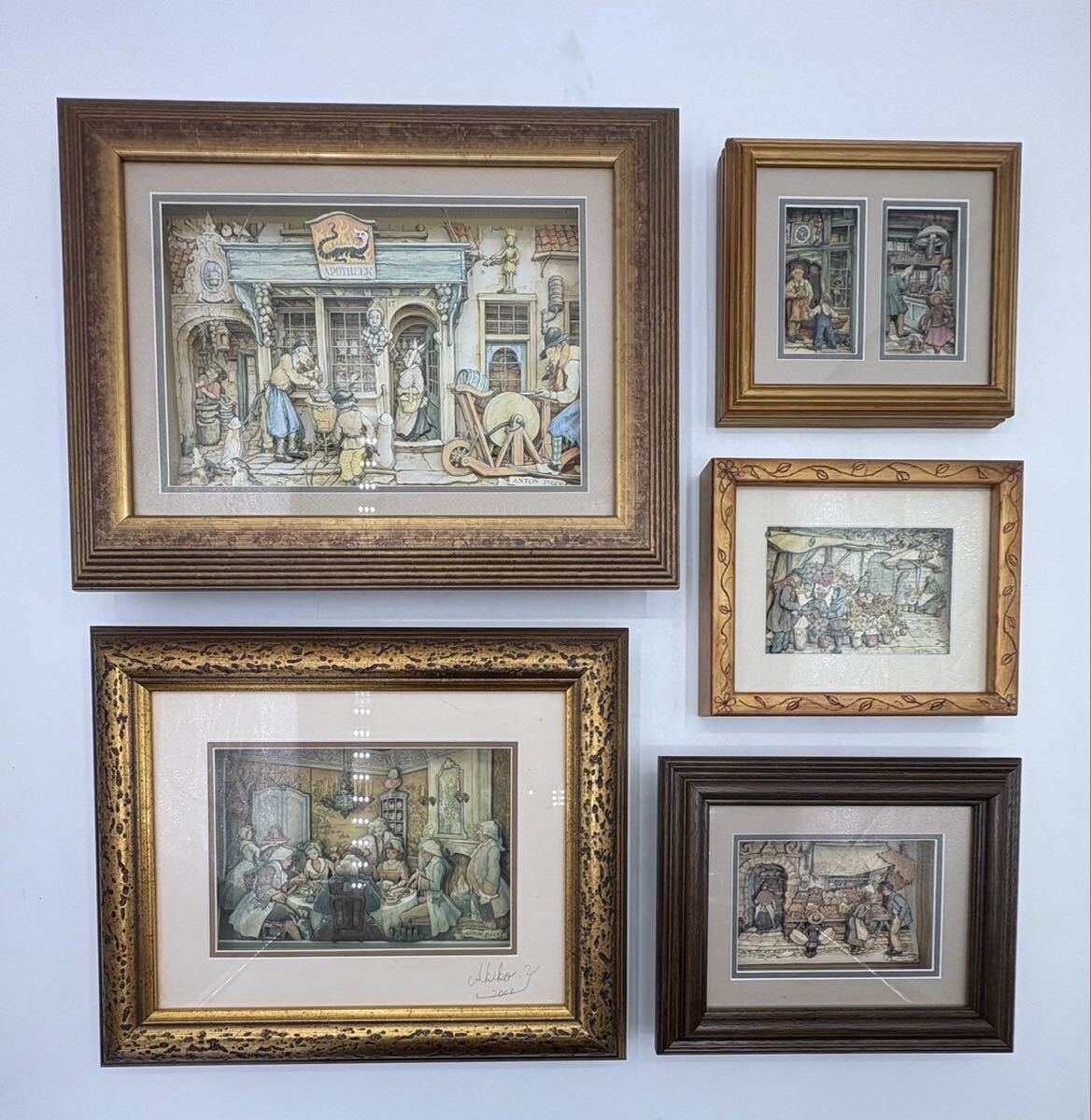 ANTON PIECK アントンペック シャドーボックス 3D 立体画 お花屋さん