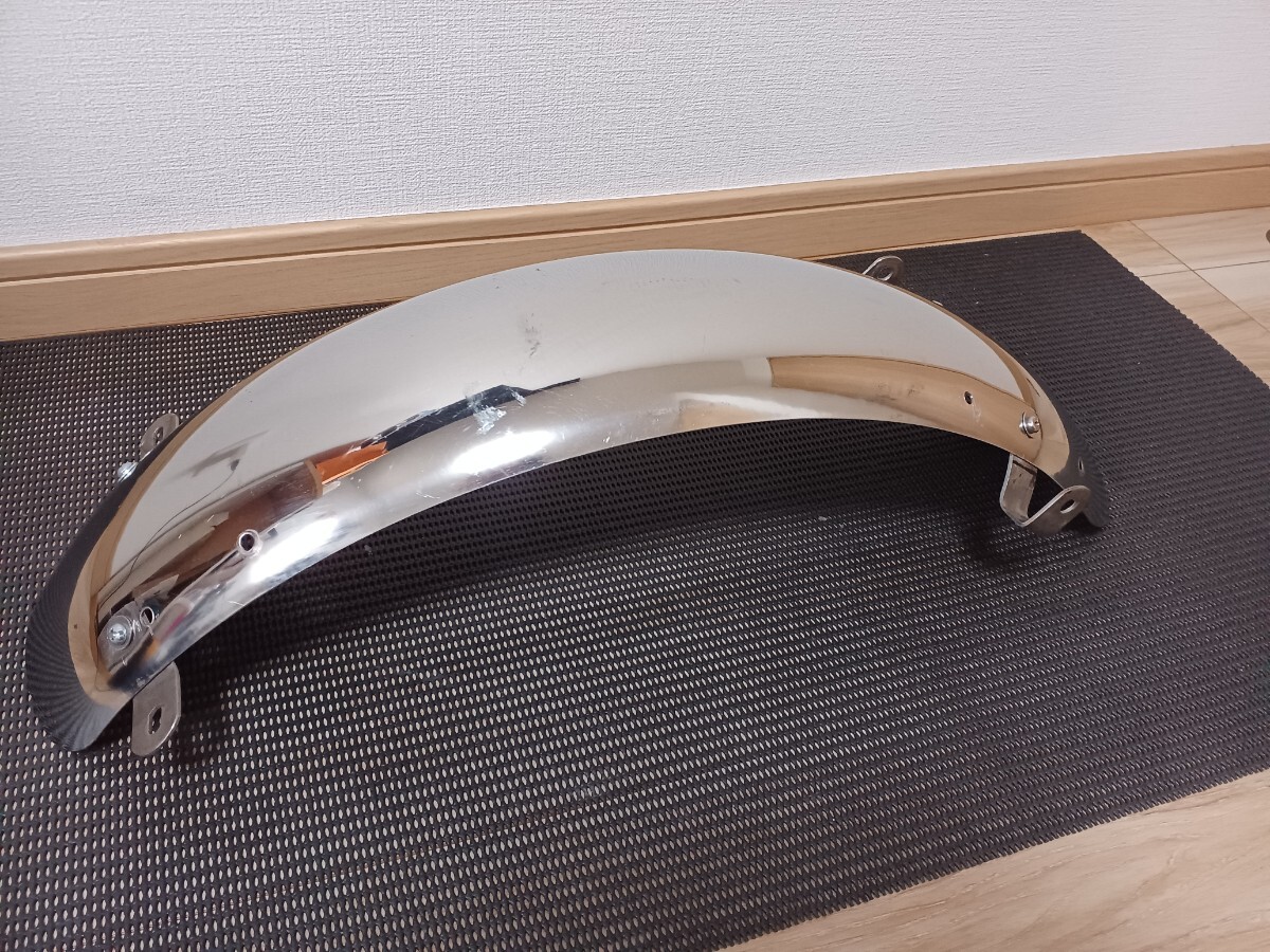 SR400 1JR 純正ショート加工 メッキリアフェンダー/WMテール付 c86