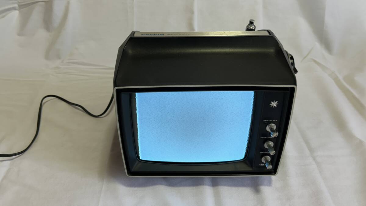 SHARP シャープ 昭和レトロ ブラウン管テレビ 10P-K1 白黒テレビ レア