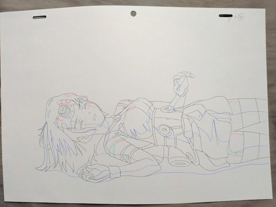 新品】[終わりのセラフ]複製イラストサイン色紙 優一郎・ミカエラ
