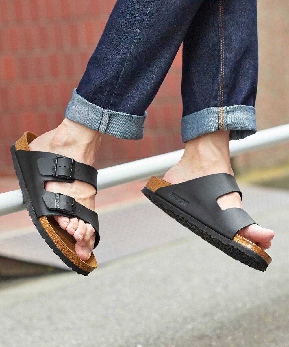 美品:BIRKENSTOCK × HEIDI KLUM.レザーサンダル40(25-25.5/スタッズ付