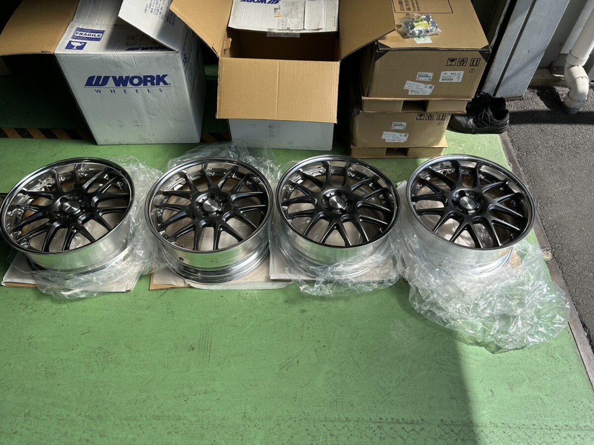 WORK ランベック LD1 未使用品 18インチ 9.5j+50 10.5j+35 5-114の落札