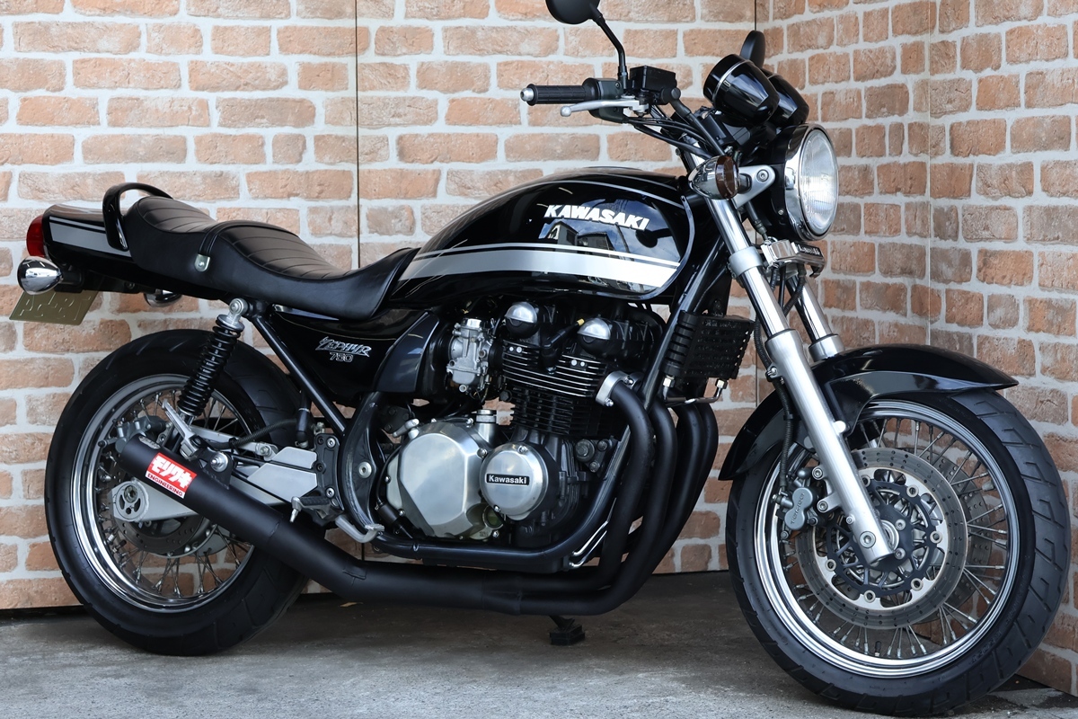 新品】Z400FX ショート管 当時BEETタイプ/③マフラー 黒/検/社外 手