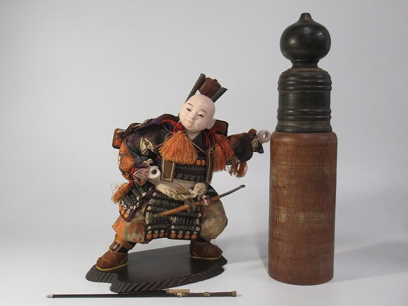やや傷や汚れあり】京都丸平 大木平蔵 「兜鎧着大将」 武者人形 五月