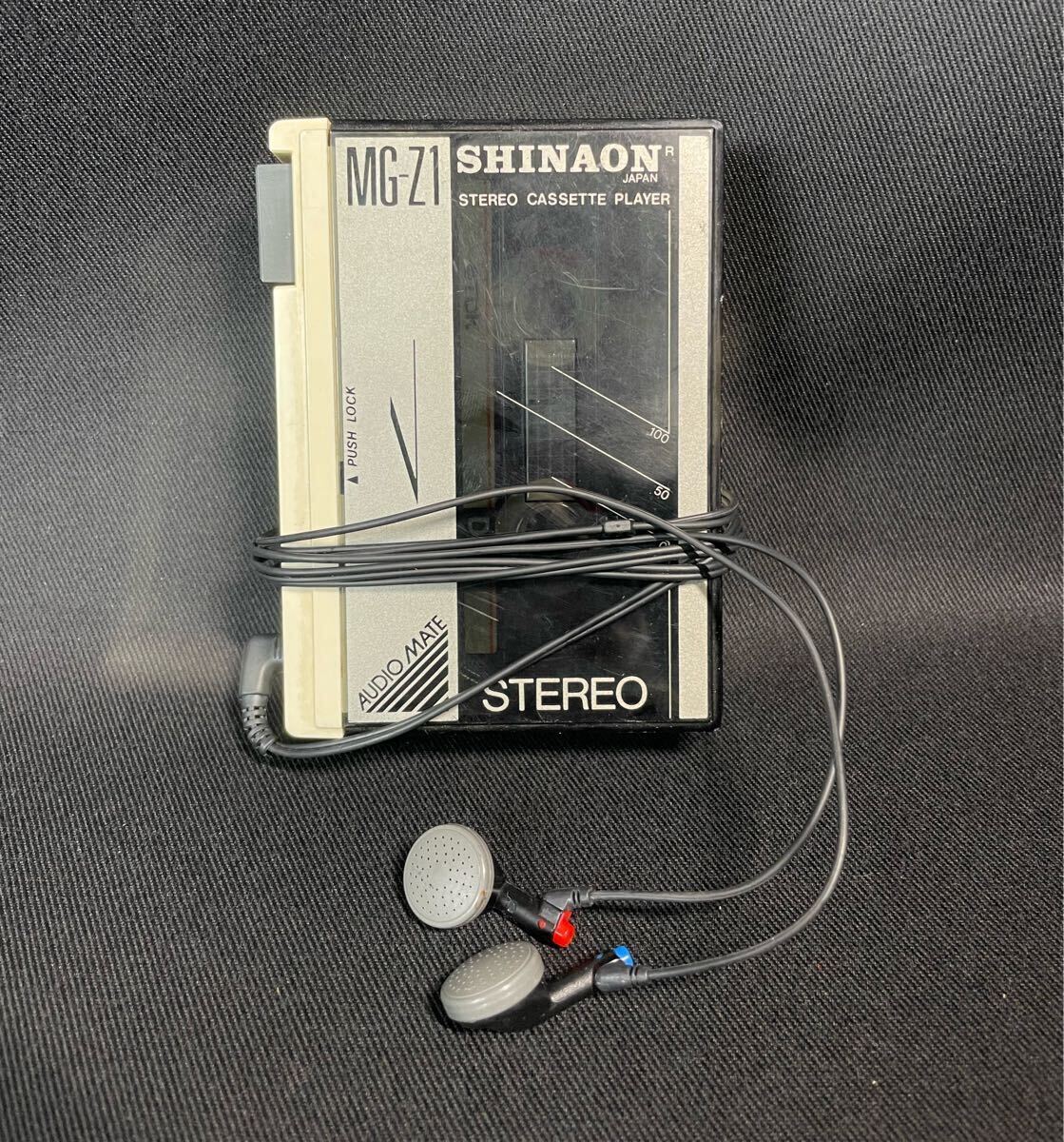SHINAON MG-600 ステレオカセットプレーヤー 日本製 超珍品 ジャンク品