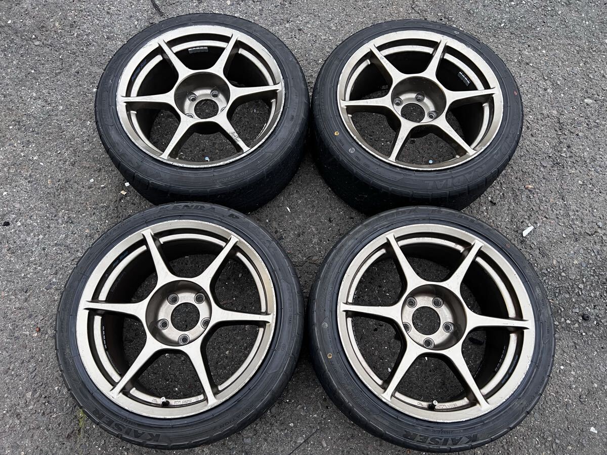 Buddy Club P1 Racing 7J-16インチ off+43 pcd100/5H 2本 アドバンA052