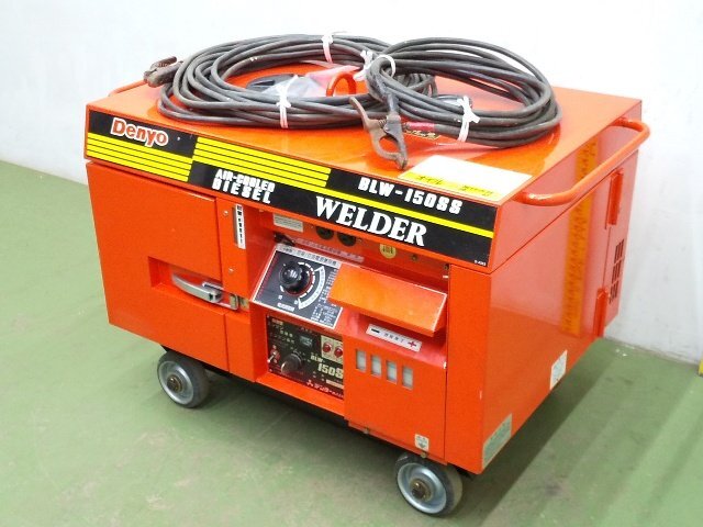 中古】快調【防音ディーゼルエンジン溶接機発電機 デンヨーDAW180SS