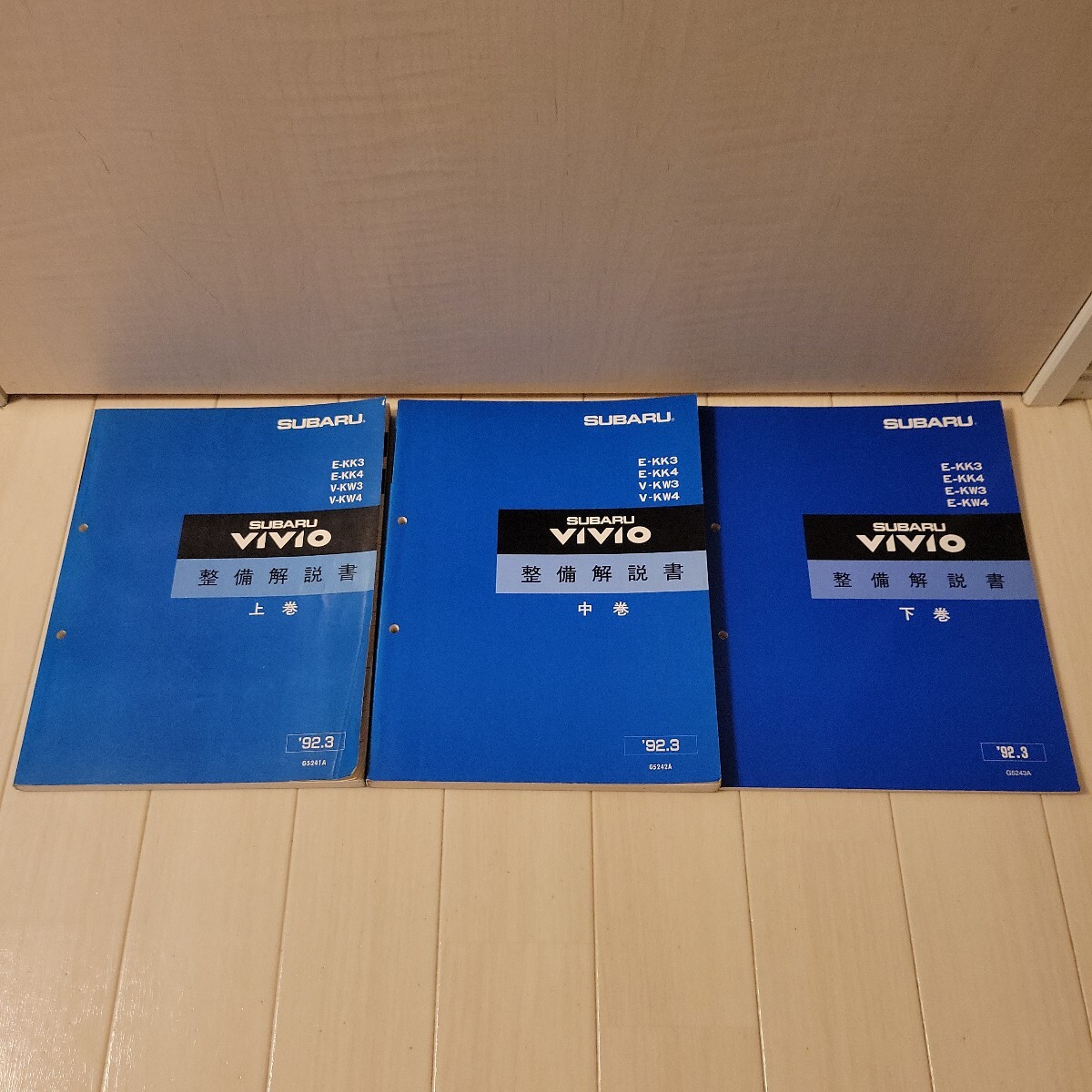 ヴィヴィオ KK3/KK4/KW3/KW4 サービスマニュアル 電気配線図集 92.03の