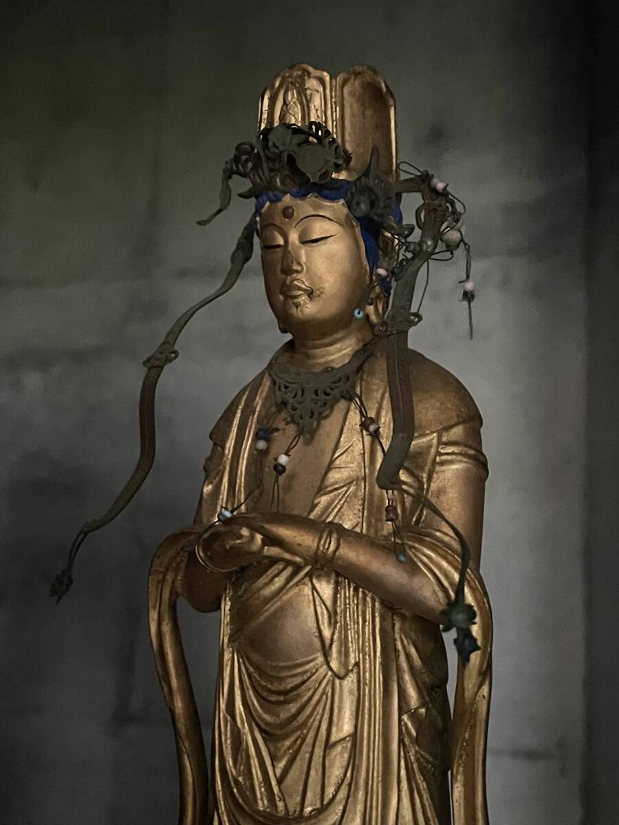 阿弥陀如来絵像 掛軸 紺紙金泥 仏教美術 本願寺 浄土真宗 室町～江戸