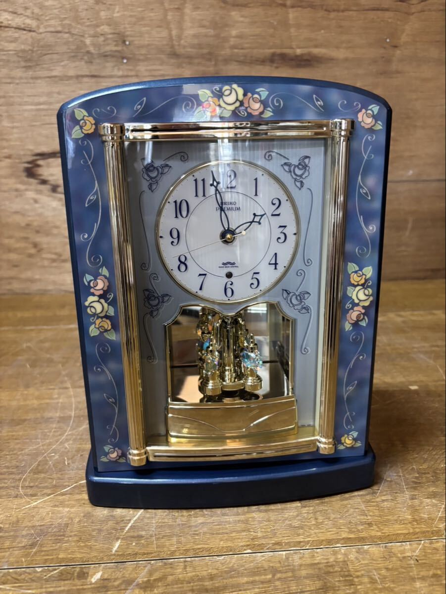 中古】SEIKO セイコープレミアム 壁掛け時計 電池式 メロディ電波時計