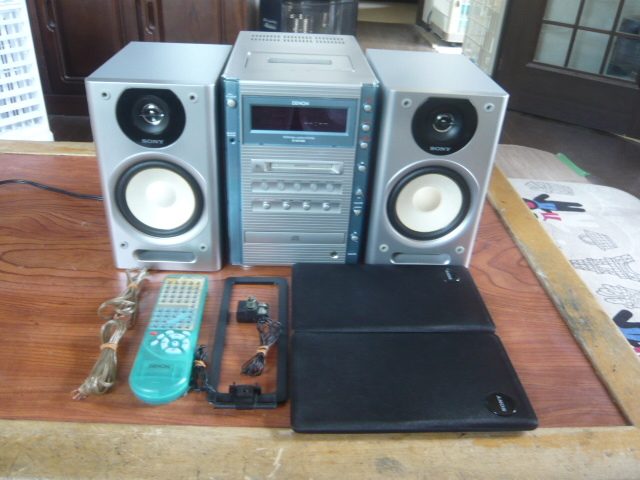 中古】H007N21T//DENON カセットコンポ D-3030 USR-3030 / 3WAY