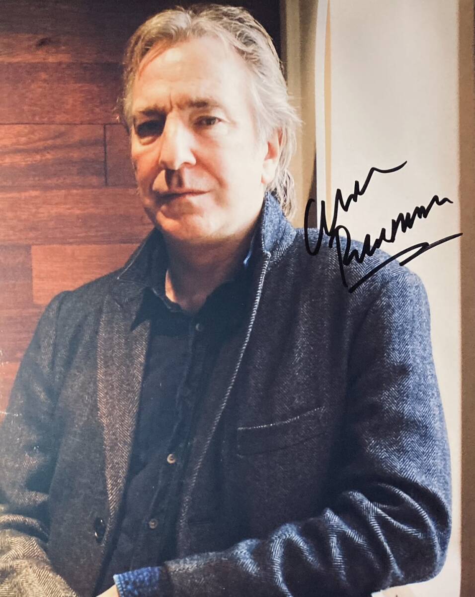 アラン・リックマン 直筆サイン入り写真 ハリー・ポッター セブルス