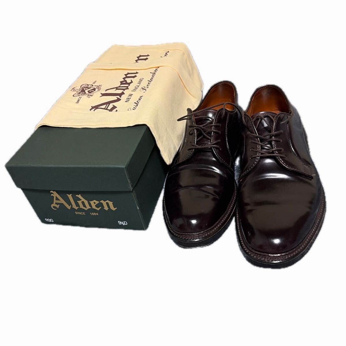中古】□REGAL TOKYO リーガル 水染め コードバン プレーントゥ 24cm