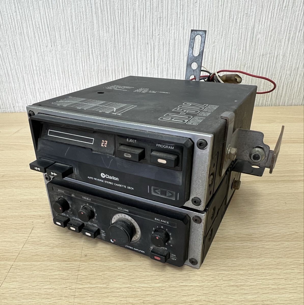 傷や汚れあり】カーステレオ 8トラック clarion クラリオン IC55 CAR