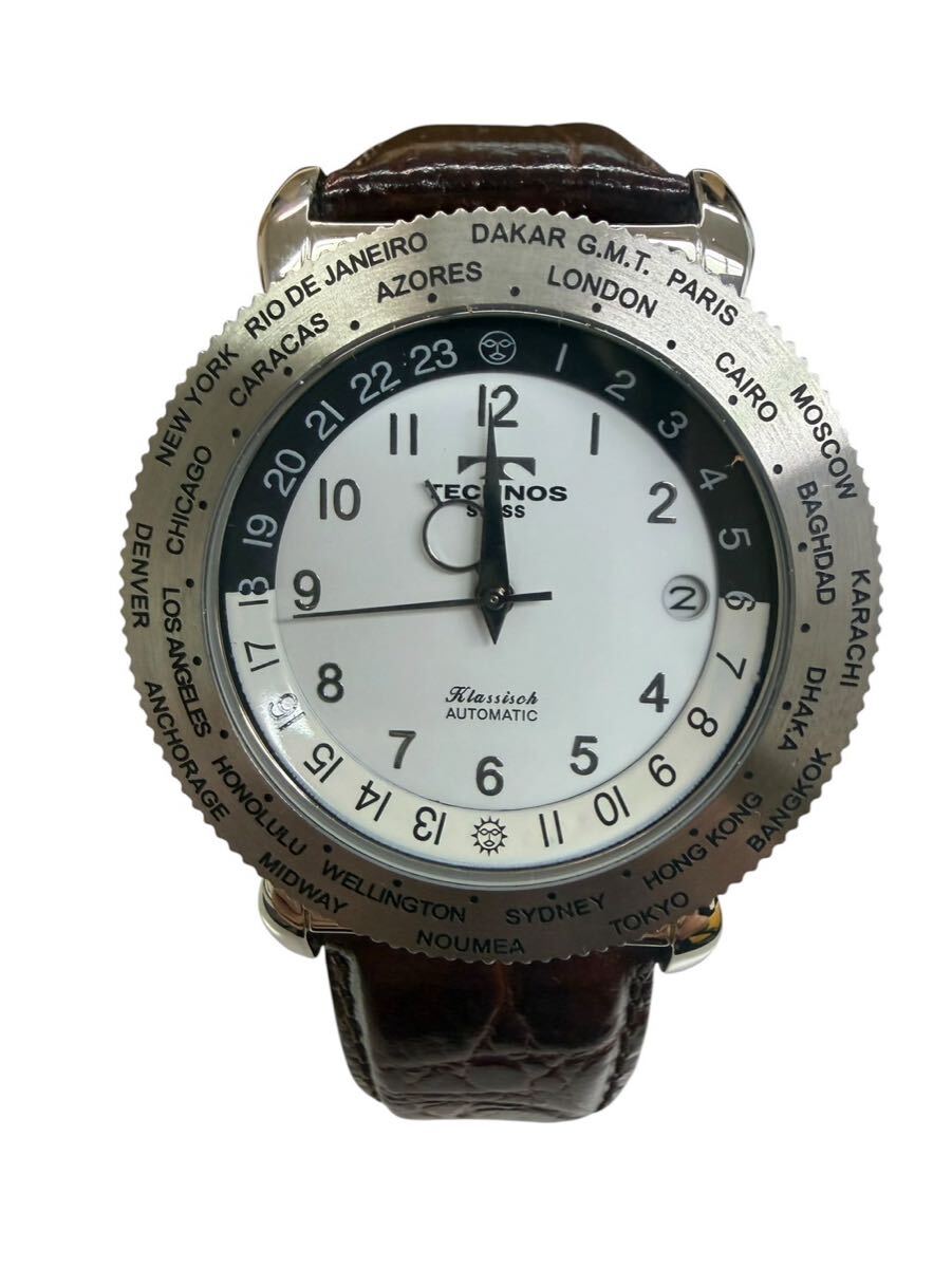 TECHNOS テクノス Klassisch TGKA862 39mmケース 裏スケ デイト 純正