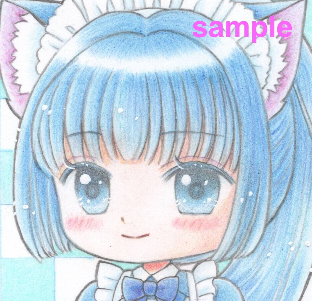 新品】同人手描きイラスト☆オリジナル☆ケモミミ☆ふんどし巫女さん