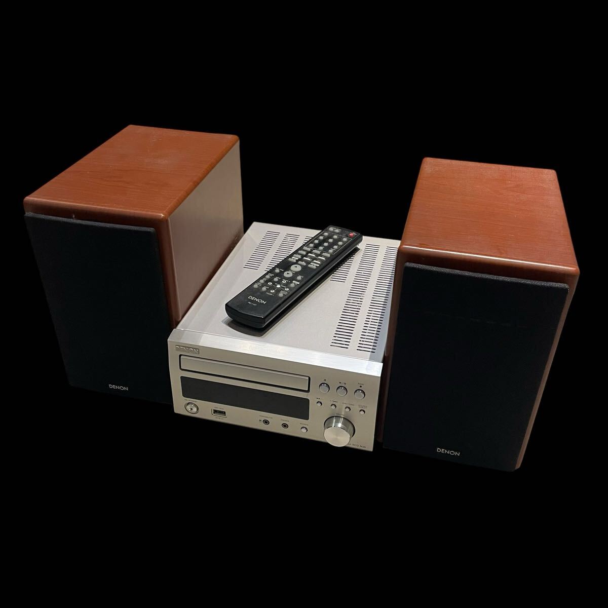 昭和レトロ DENON ミニコンポ USC-555 USC-555 CDのみ不良 状態きれい