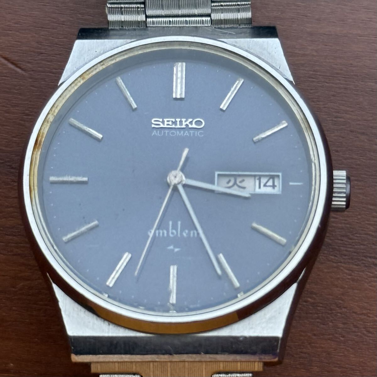 中古】セイコー 置時計 電波時計 エンブレム SEIKO EMBLEM HW519M 贈答