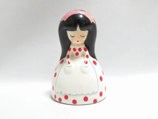 中古】内藤ルネ RUNE☆陶器製 花柄 オイルランプ☆H25.5cm☆経年物の