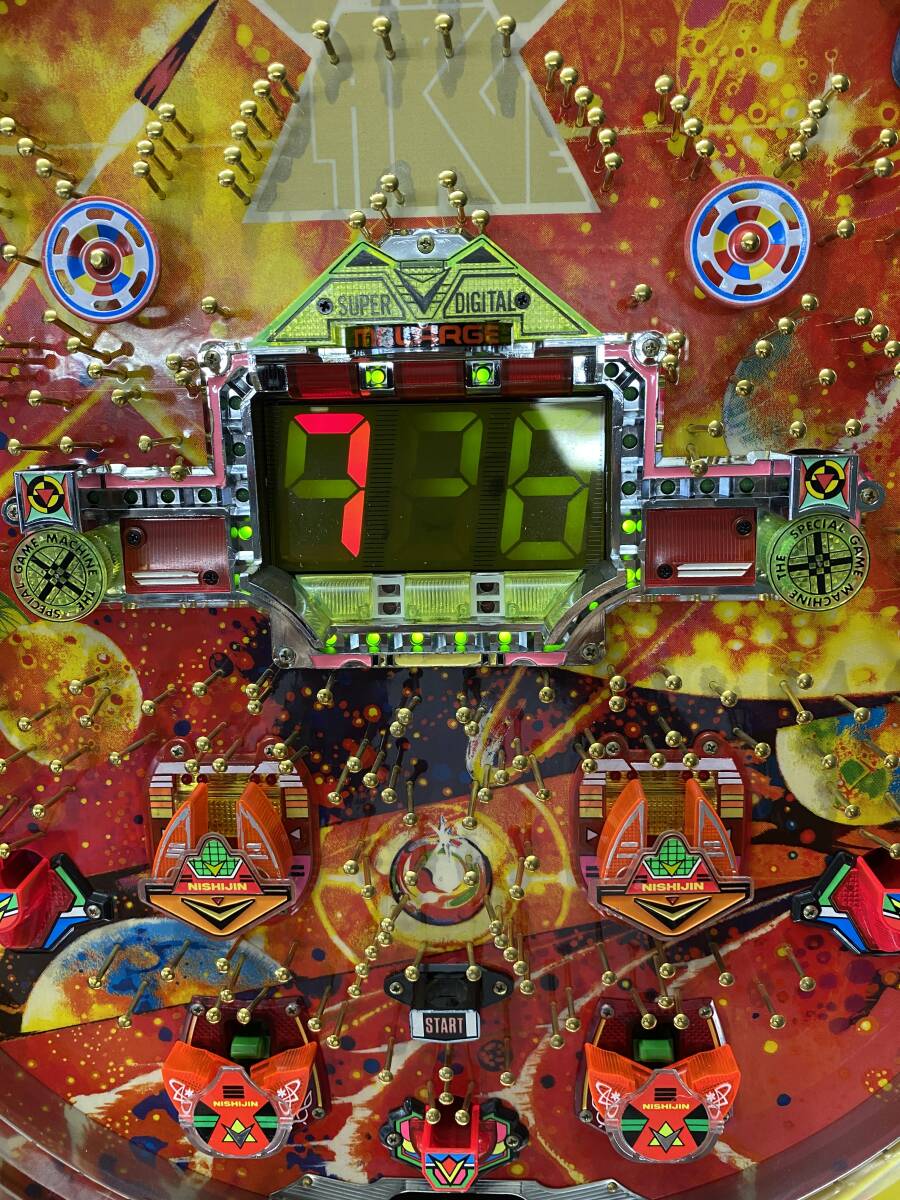 古い 戦前 戦後 手打ち式 パチンコ台 木枠 レトロパチンコ 風車 / 初期