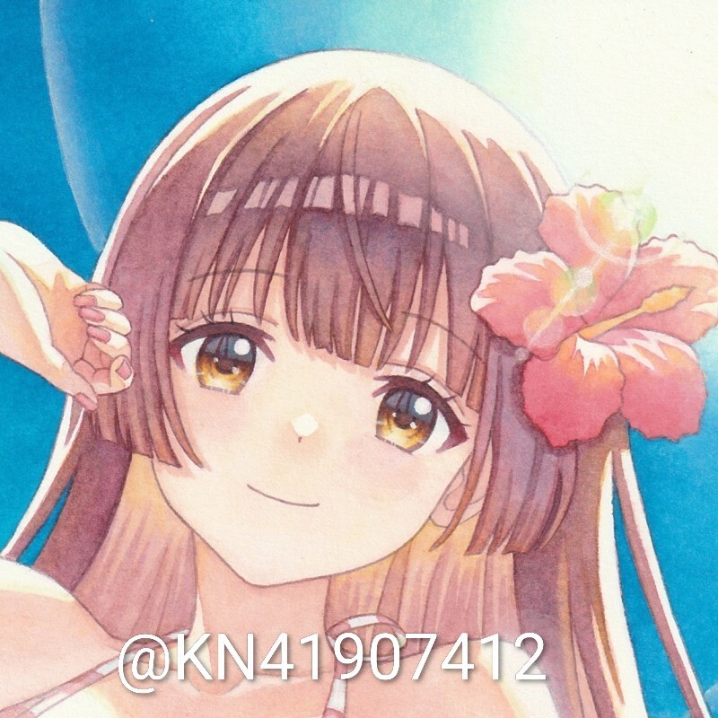 新品】手描きイラスト☆オリジナルキャラ【陸上部の女の子】☆A4サイズ