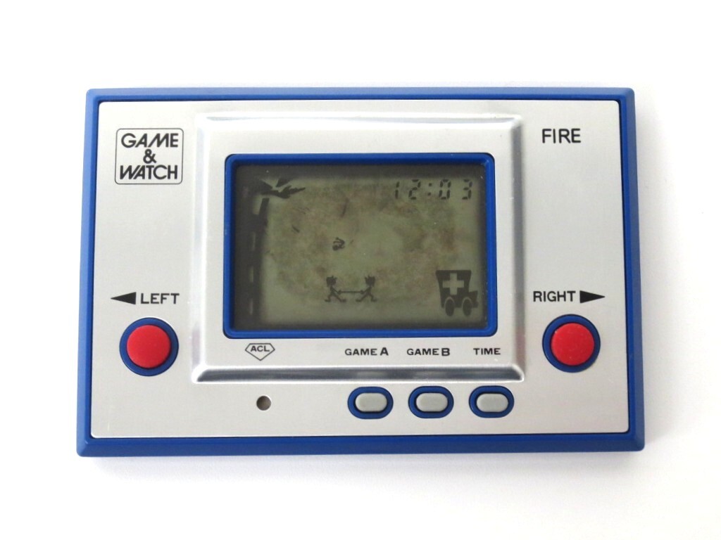 希少 任天堂 ゲームウォッチ 名作 ファイア FIRE 動作OK 日本製 レア