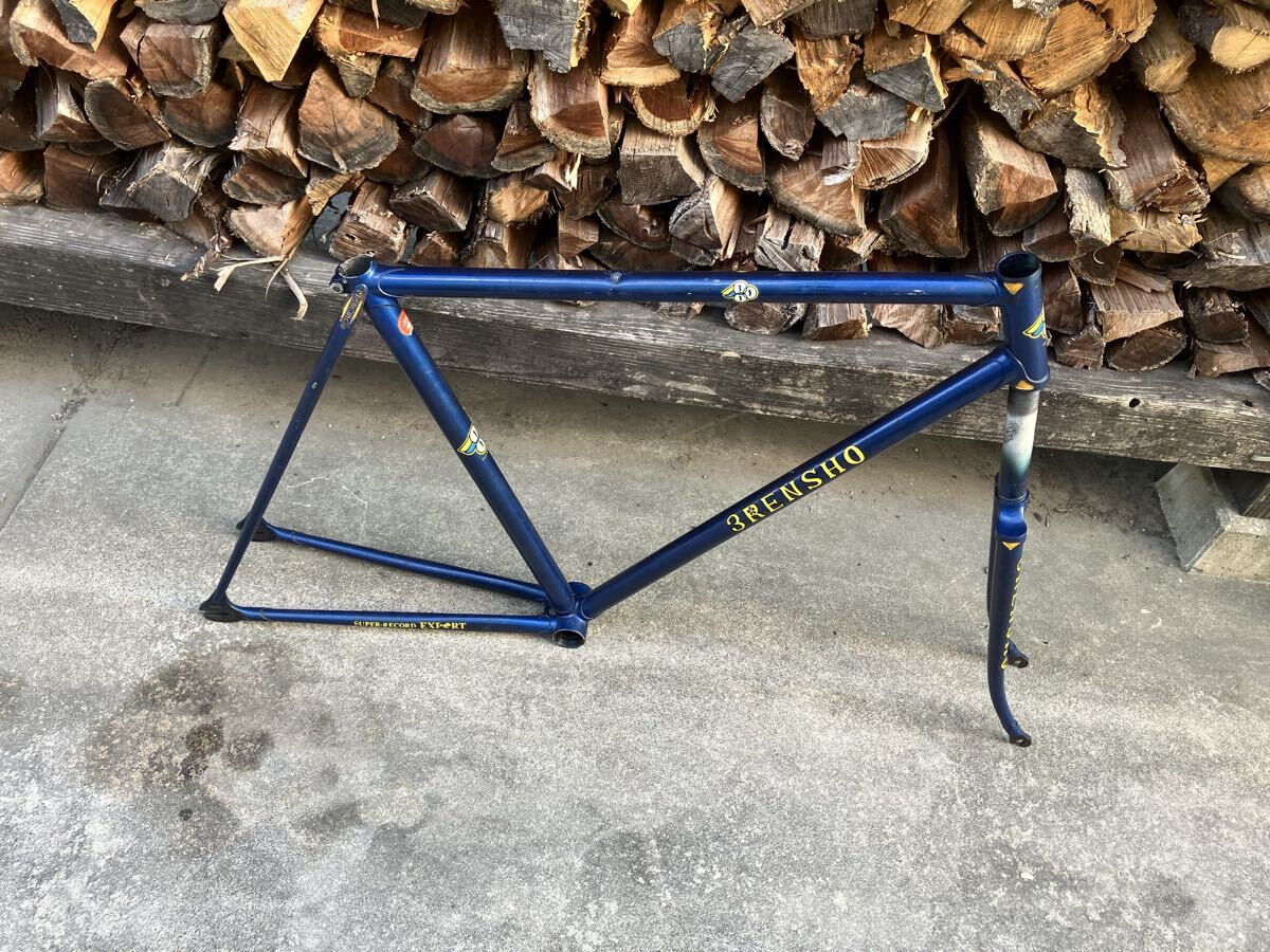 3RENSHO 3連勝 三連勝 ピスト フレーム グレー NJS 競輪 KEIRIN 中古