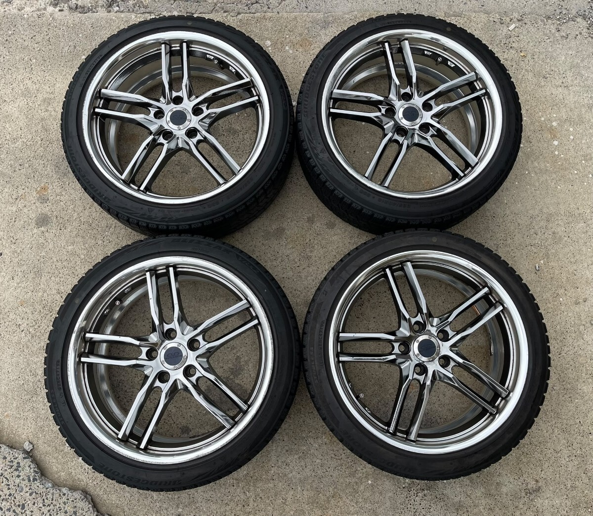 ○WEDS BVILLENS TV-X 19インチ 5穴 PCD100 マットブラック/Po