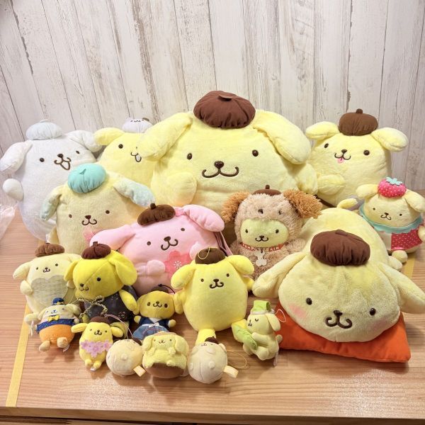 未使用】ポムポムプリン マフィン 寝袋入りマスコット ボールチェーン