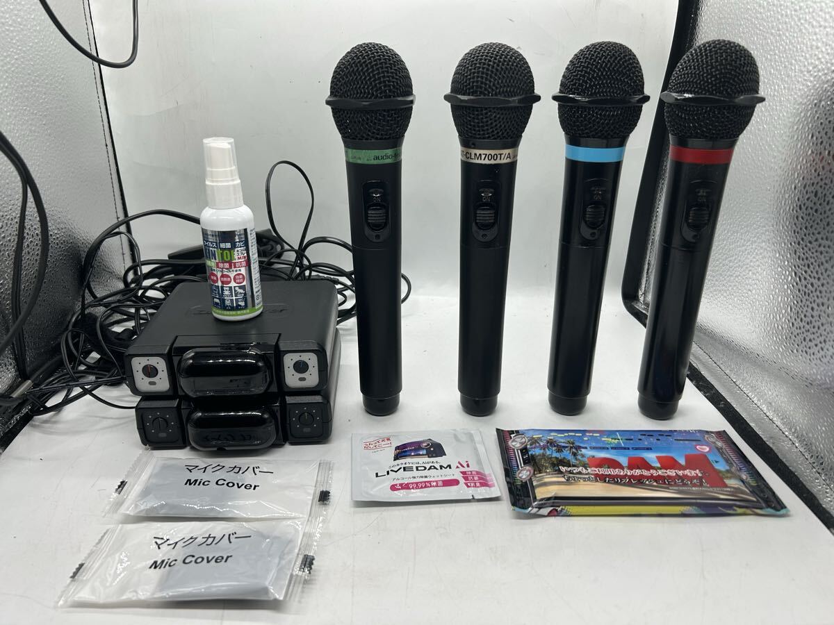 60☆Discoverer カラオケ館 KWM-210 ワイヤレスマイク 2本☆0531-998の