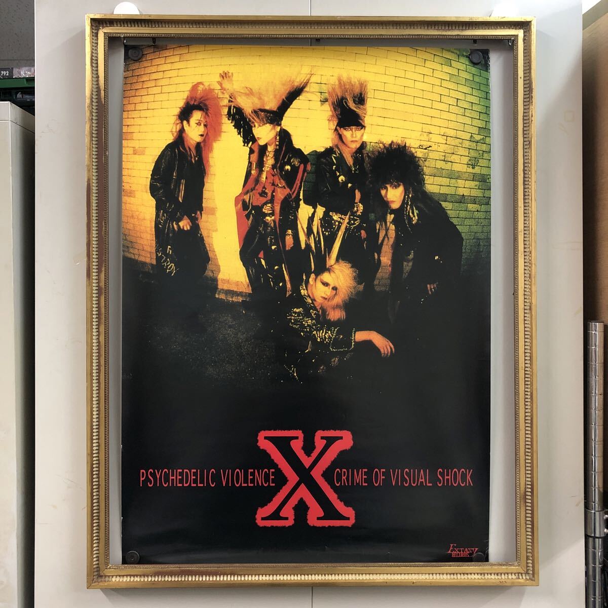 中古】0412-118□ポスター ロックバンド X PSYCHEDELIC VIOLENCE CRIME