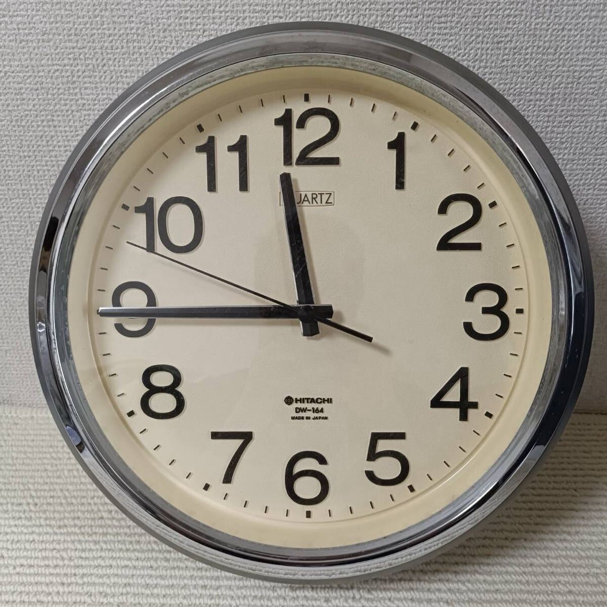 希少 昭和レトロ HITACHI 日立 クォーツ 壁時計 DW-164 レア 稼働品 東
