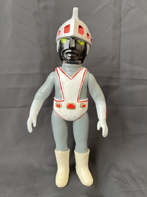 激レア当時物 ノーマン星人 シルバー仮面 大里玩具 指人形 ／検 ソフビ