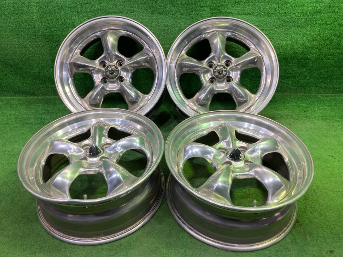 中古】work グッカーズ ヘミ 17インチ 100 4h 7J+35 深リム xxrの落札