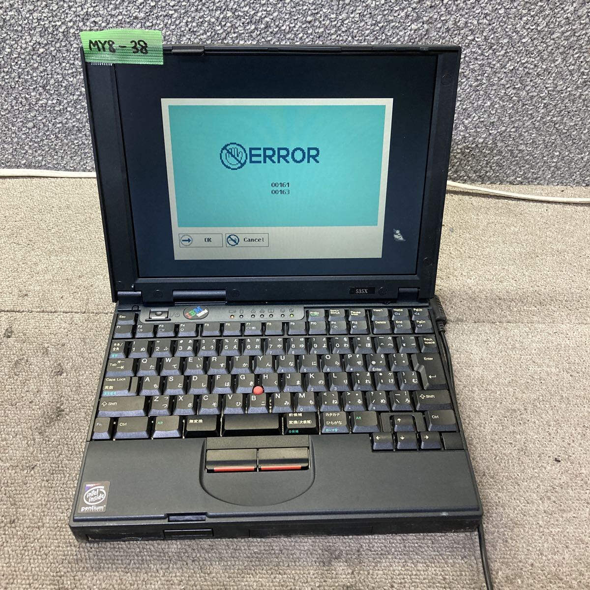 希少！古いノートパソコン☆IBM ThinkPad 535E 2606-36J Windows98
