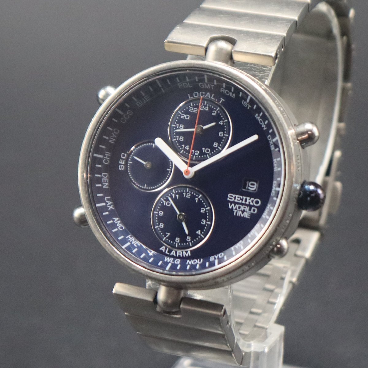 未使用品。自宅保管】希少 非売品 デッドストック Seiko World Time 