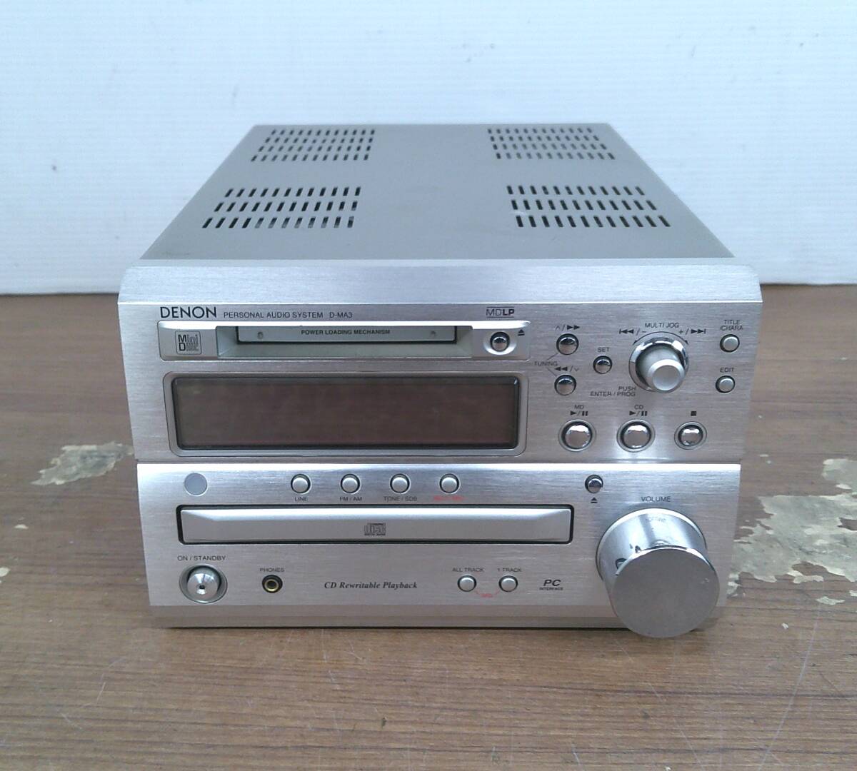 中古：MD/CDシステムセット　アイワ　XR−MD100 他 中古】AIWA アイワ MD/CD ステレオ XR-MD100 ラジオ スピーカー