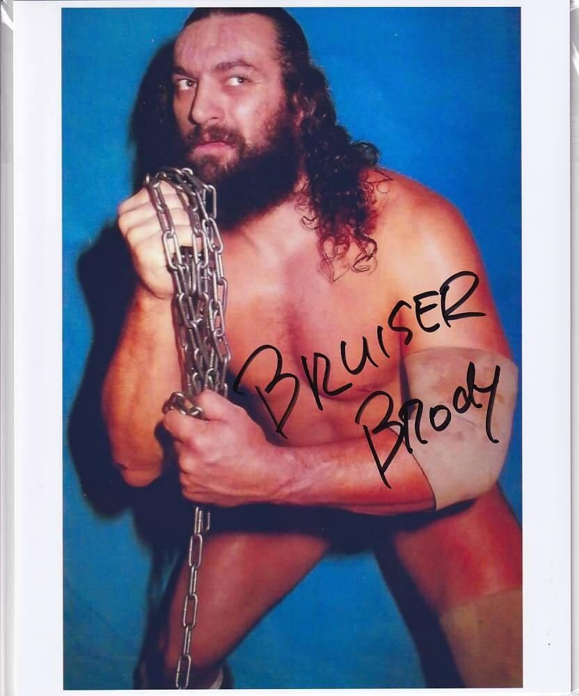 ブルーザー・ブロディ Bruiser Brody 直筆サイン入り写真 証明書付き
