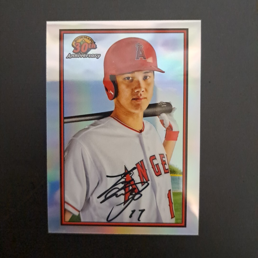 大谷翔平 プホルス トラウト プリントサインカード Topps NOW 2018.7