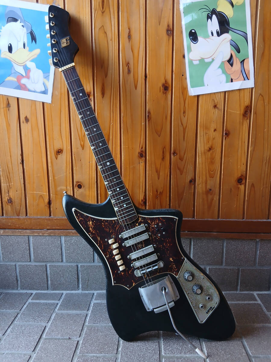 70年代 貴重な Japan Vintage Guyatone LG-23 ストラト タイプ レトロ
