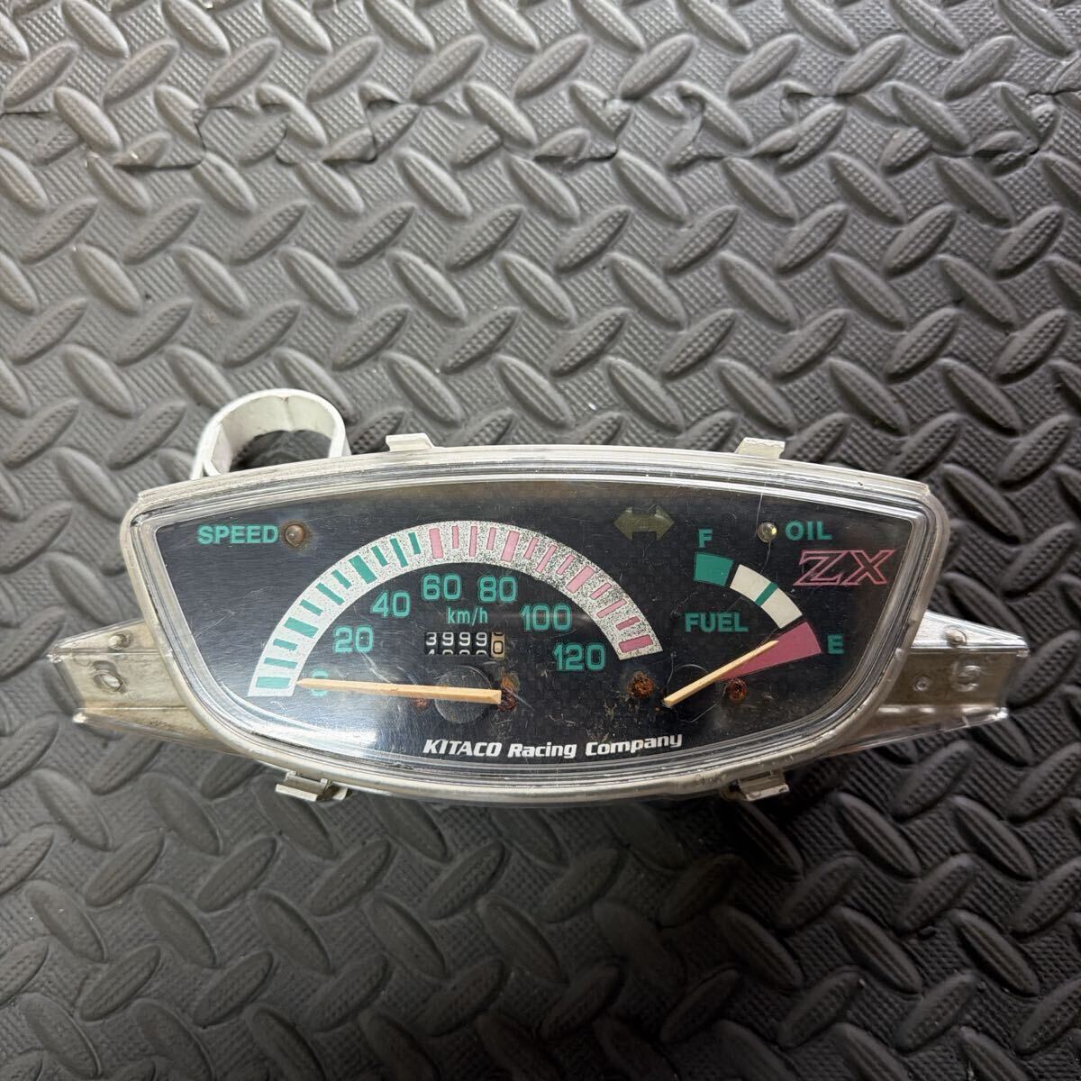 ライブディオZX AF35 紫紋 シモン/130kmスピードメーター 当時物