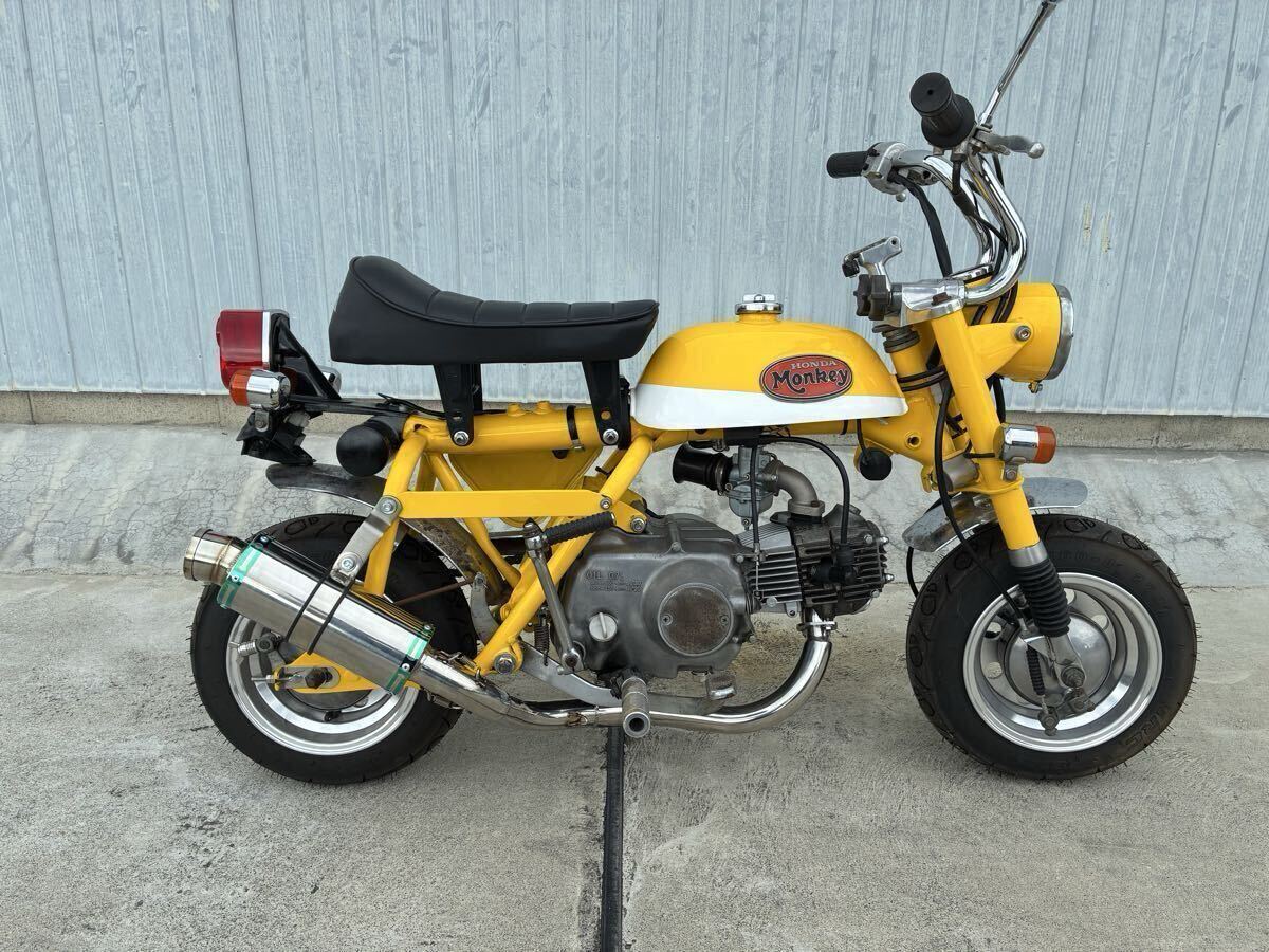 ホンダ モンキー ゴリラ ダウンマフラー 重低音 ステンレス かち上げ