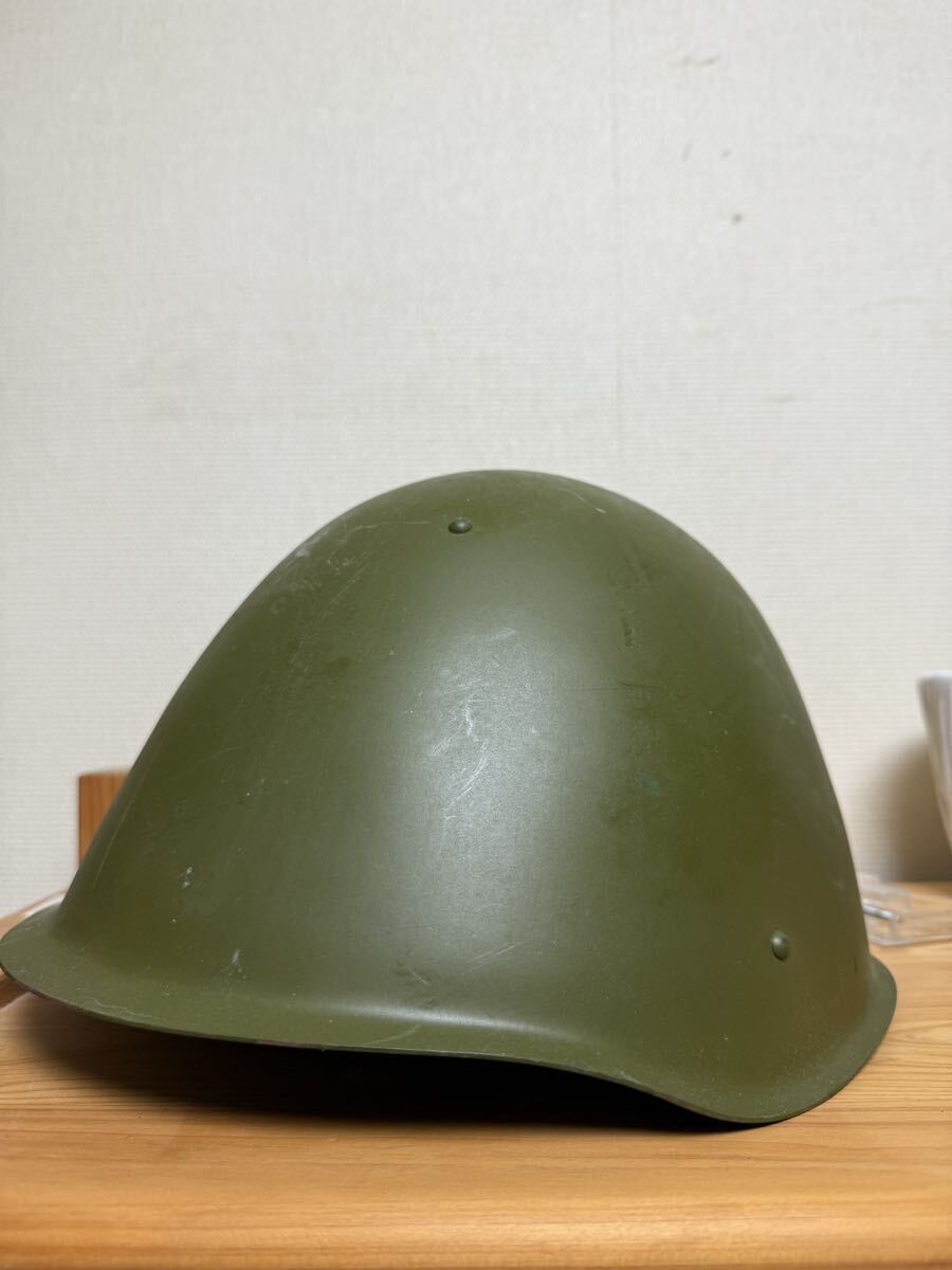 ソ連軍 戦車兵用 タンカース ヘルメット ТШ-4 サイズ2 ① M寸 57cm
