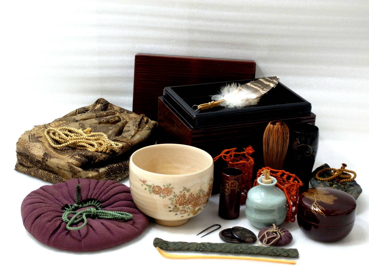 御好写秀作 林宗良 玄々斎好写 紅溜塗羽衣蒔絵 棗 共箱 茶道具の落札